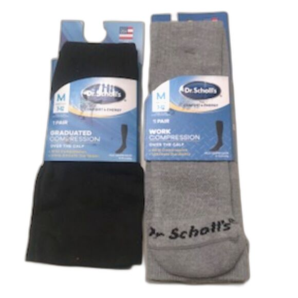 Compression Socks . Graduated Work . Dr. Scholl's . Size: 8-15mmHg . 7-12 - Picture 1 of 7